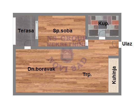 Glavna slika -Dvosoban stan na prodaju, 43m2, 127.730€