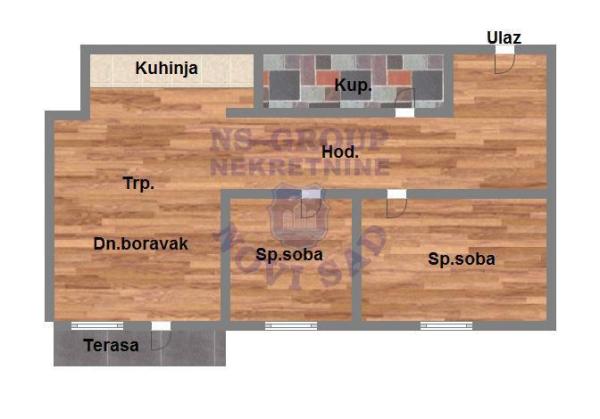 Slika 11 - Dvoiposoban stan na prodaju, 59m2, 137.800€
