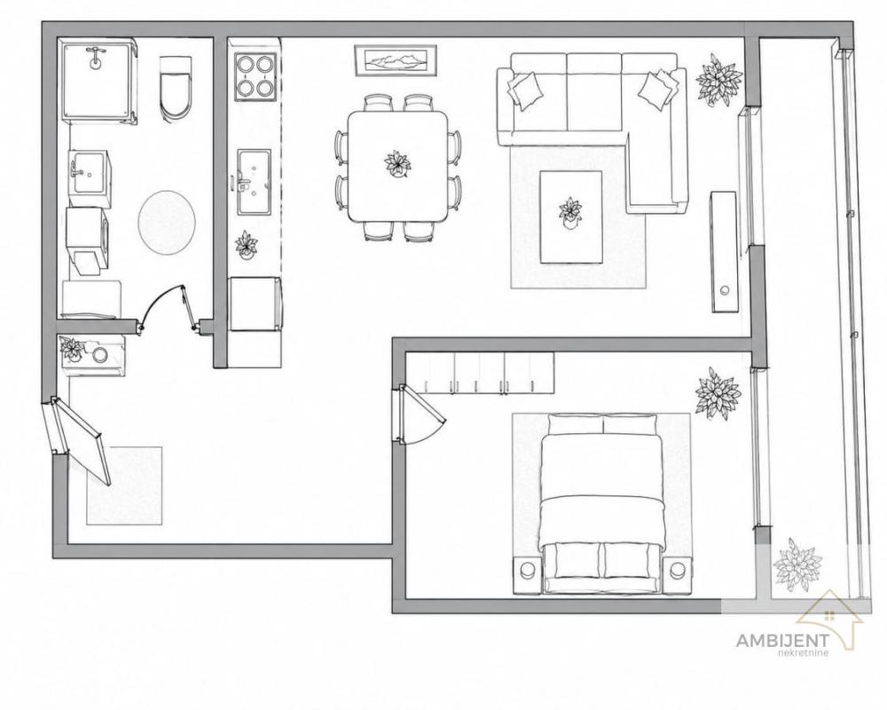 Slika 6 - Dvosoban stan na prodaju, 43m2, 143.717€