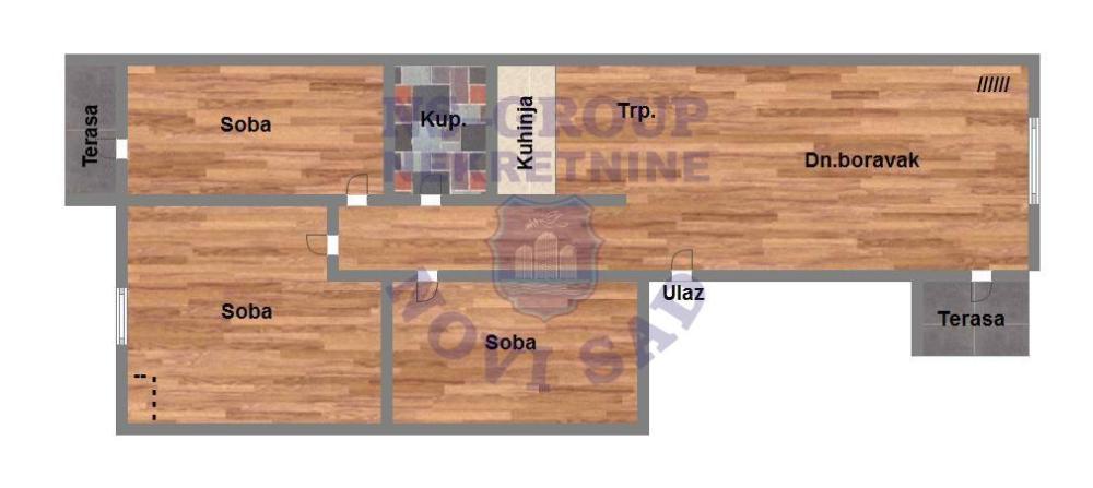 Glavna slika -Četvorosoban stan na prodaju, 69m2, 141.000€
