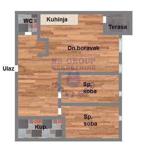 Glavna slika -Dvoiposoban stan na prodaju,   65m2, 167.090€