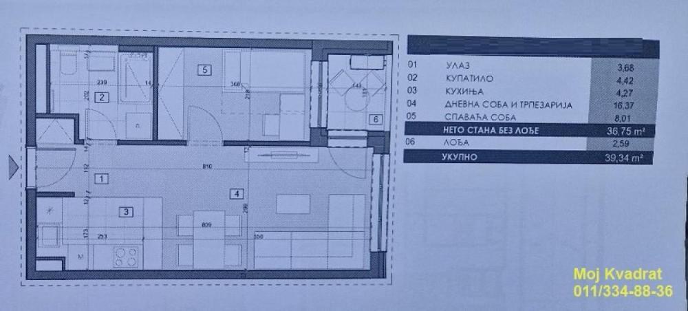 Slika 11 - Dvosoban stan na prodaju, 39m2, 199.000€
