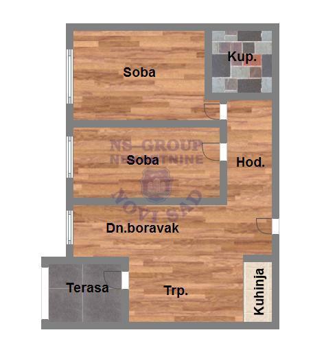 Glavna slika -Dvoiposoban stan na prodaju, 52m2, 137.620€