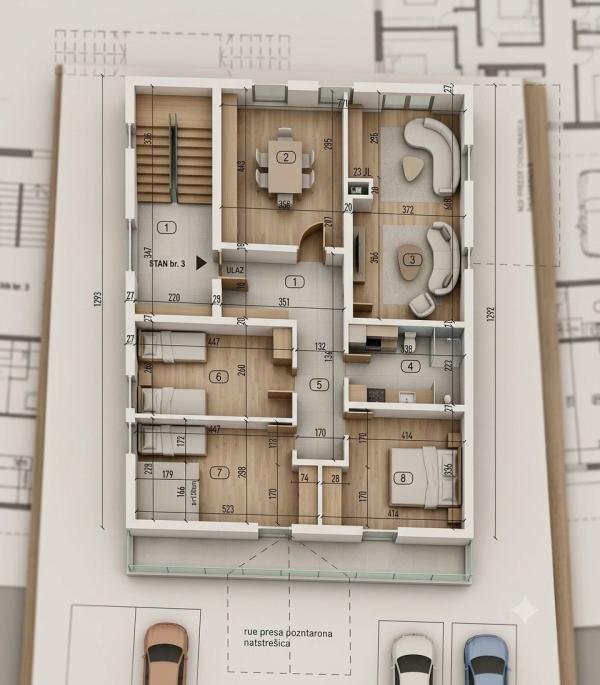 Glavna slika -Četvorosoban stan na prodaju, 90m2, 115.000€