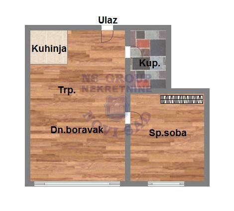 Glavna slika -Dvosoban stan na prodaju, 33m2, 103.000€