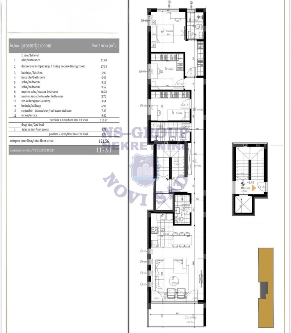 Slika 2 - Četvorosoban stan na prodaju, 118m2, 364.340€