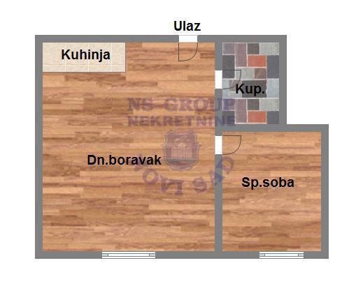 Glavna slika -Jednoiposoban stan na prodaju, 33m2, 103.000€
