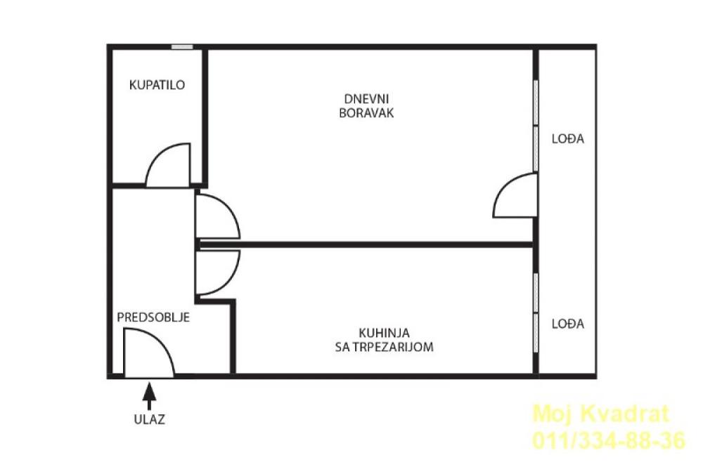 Slika 6 - Jednosoban stan na prodaju, 43m2, 120.000€