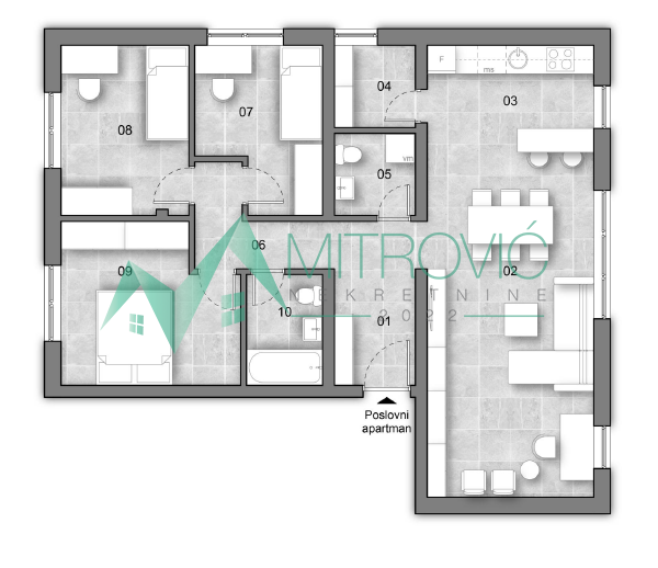 Glavna slika -Troiposoban stan na prodaju, 80m2, 156.310€