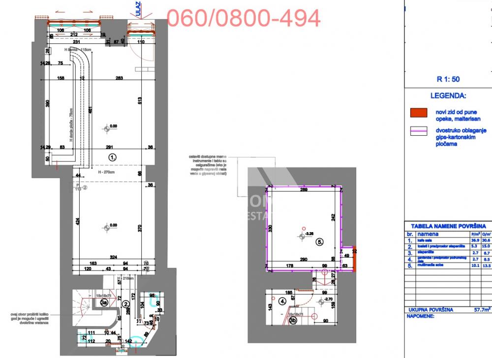 Slika 4 - Cara Uroša,  Lokal za izdavanje, 60m2, 1.900€
