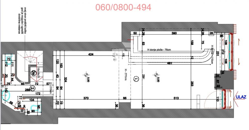 Slika 5 - Cara Uroša,  Lokal za izdavanje, 60m2, 1.900€