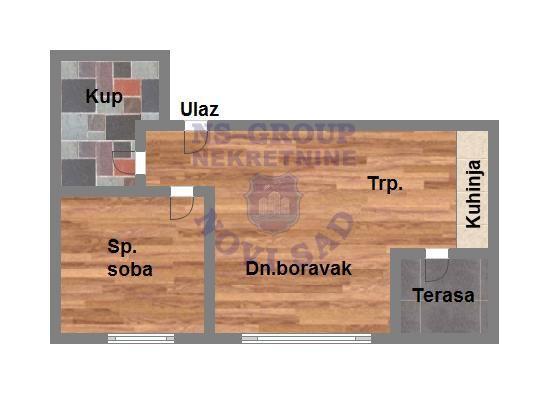 Glavna slika -Dvosoban stan na prodaju, 41m2, 102.250€