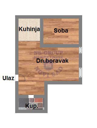 Glavna slika -Jednoiposoban stan na prodaju,  35 m2, 103.480€