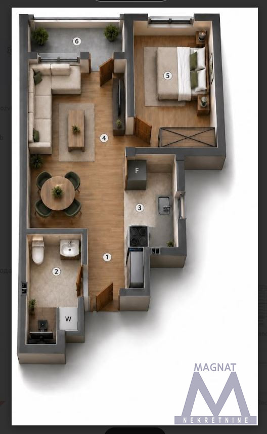 Slika 1 - Dvosoban stan na prodaju, 40m2, 101.000€