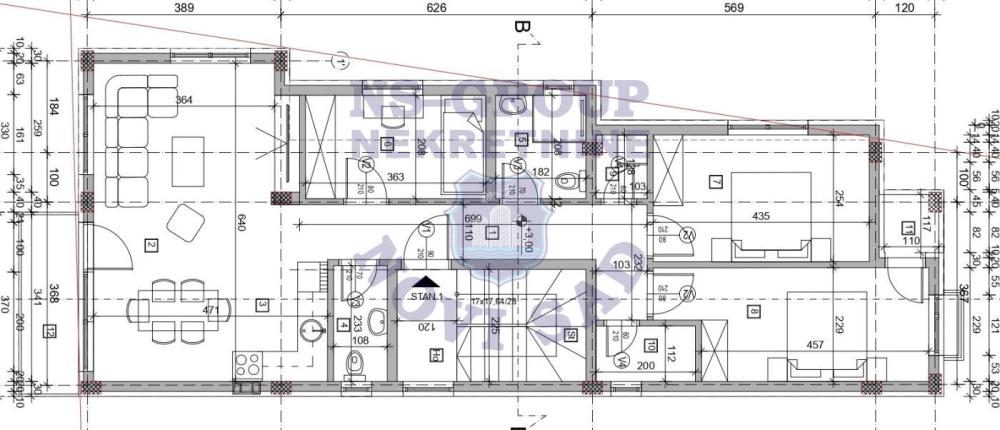 Slika 2 - Četvorosoban stan na prodaju, 79m2, 179.700€
