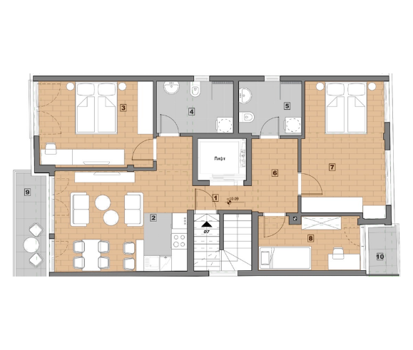 Glavna slika -Somborska/Studenička, Troiposoban stan na prodaju, 83.32m2, 199.400€