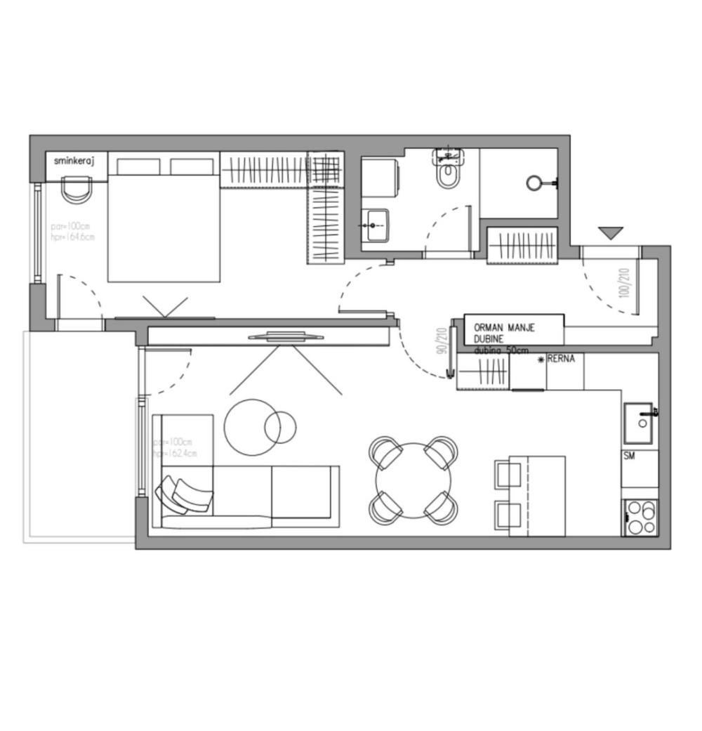 Slika 0 - Cara Dušana 71, Jednoiposoban stan za izdavanje, 54m2, 650€