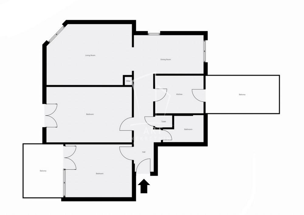 Slika 1 - Vidikovački venac, Trosoban stan na prodaju, 84m2, 268.000€