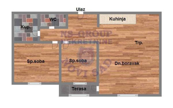 Glavna slika -Pavla Stamatovića, Trosoban stan na prodaju, 58m2, 210.570€