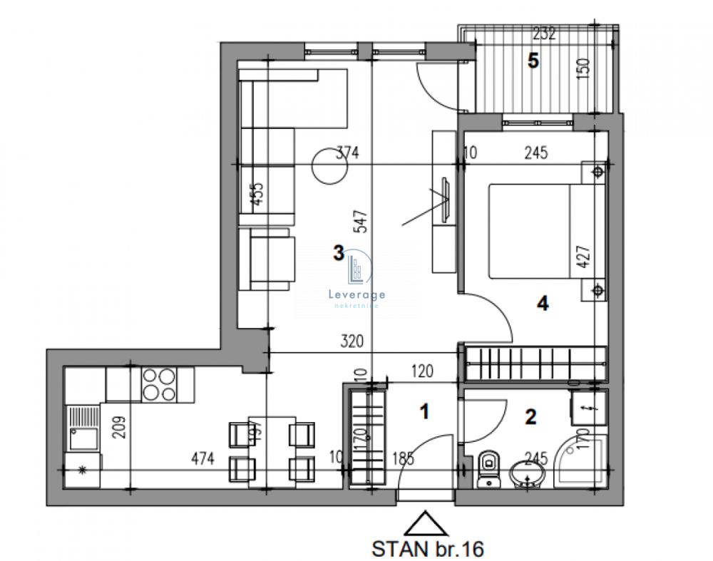 Slika 6 - Jednoiposoban stan na prodaju, 47m2, 110.700€
