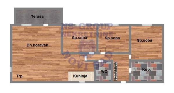 Slika 10 - Troiposoban stan na prodaju, 74m2, 165.000€