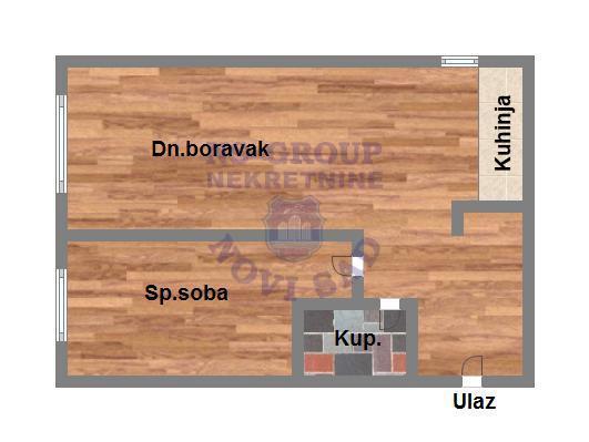 Glavna slika -Dvosoban stan na prodaju, 40m2, 117.340€