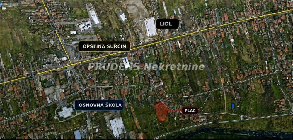 Glavna slika -Dragomira Momčilovića Plac na prodaju, Surčin, Surčin (mesto), 420.000€