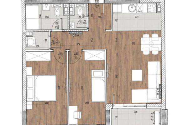 Slika 2 - New Minel, Trosoban stan na prodaju, 65m2, 265.000€