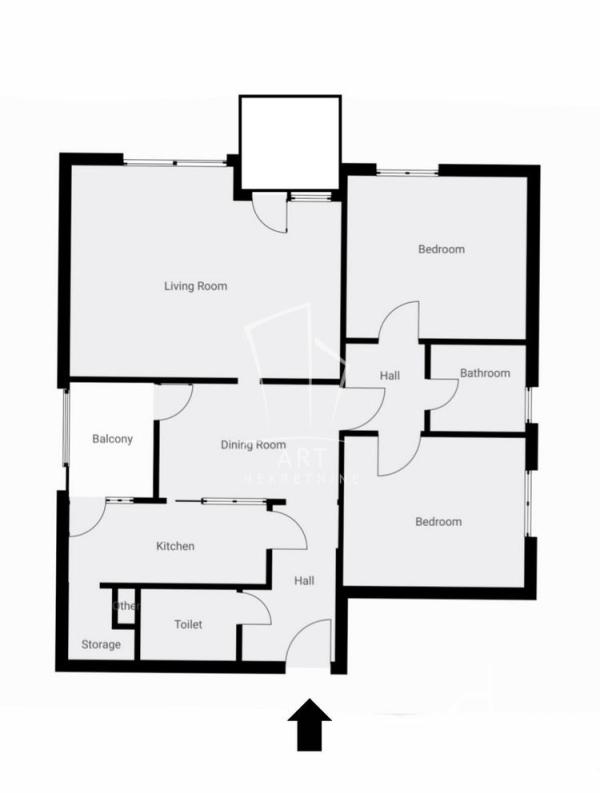 Slika 1 - Dubrovačka, Trosoban stan na prodaju, 82m2, 385.000€
