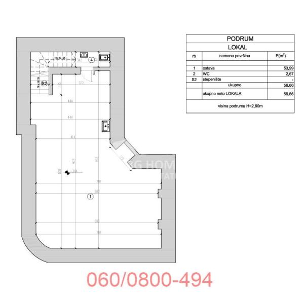 Slika 6 - Gospodar Jevremova,  Lokal za izdavanje, 164m2, 4.500€