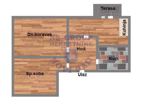 Glavna slika -Dvosoban stan na prodaju, 47m2