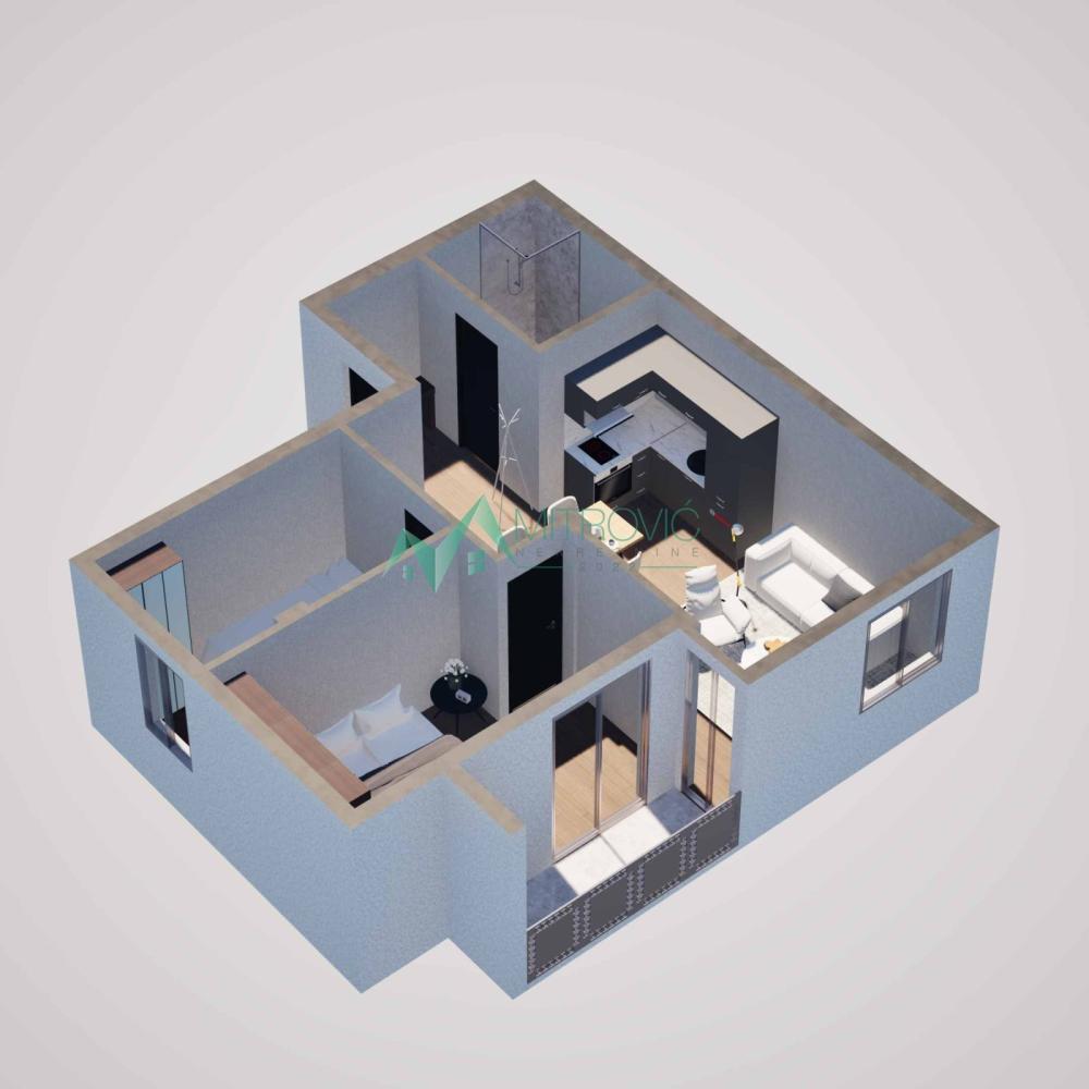 Slika 2 - Dvoiposoban stan na prodaju, 47m2, 90.726€