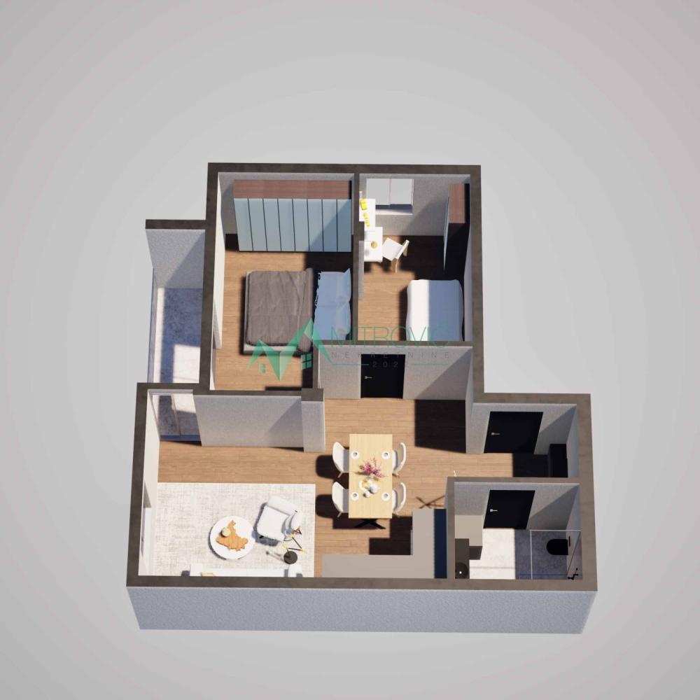 Slika 3 - Dvoiposoban stan na prodaju, 47m2, 90.726€