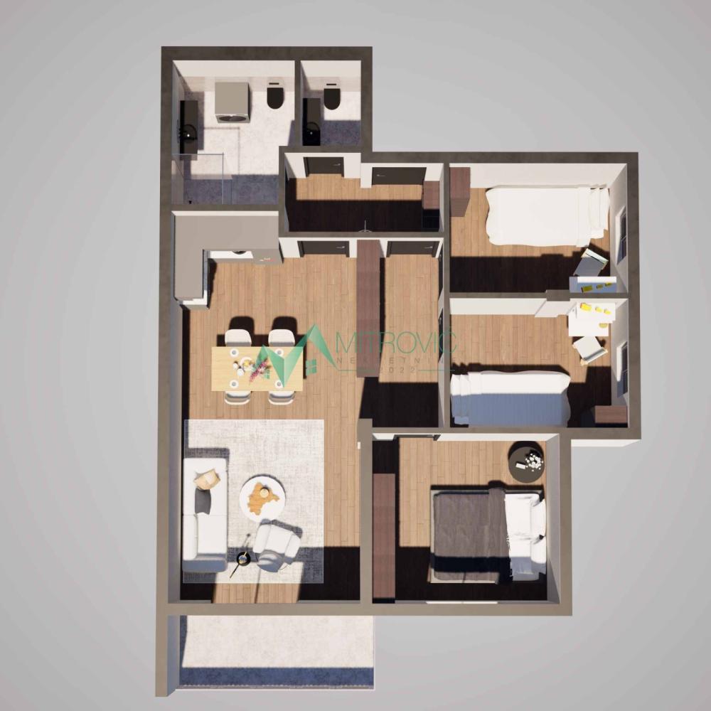 Glavna slika -Troiposoban stan na prodaju, 62m2, 108.755€