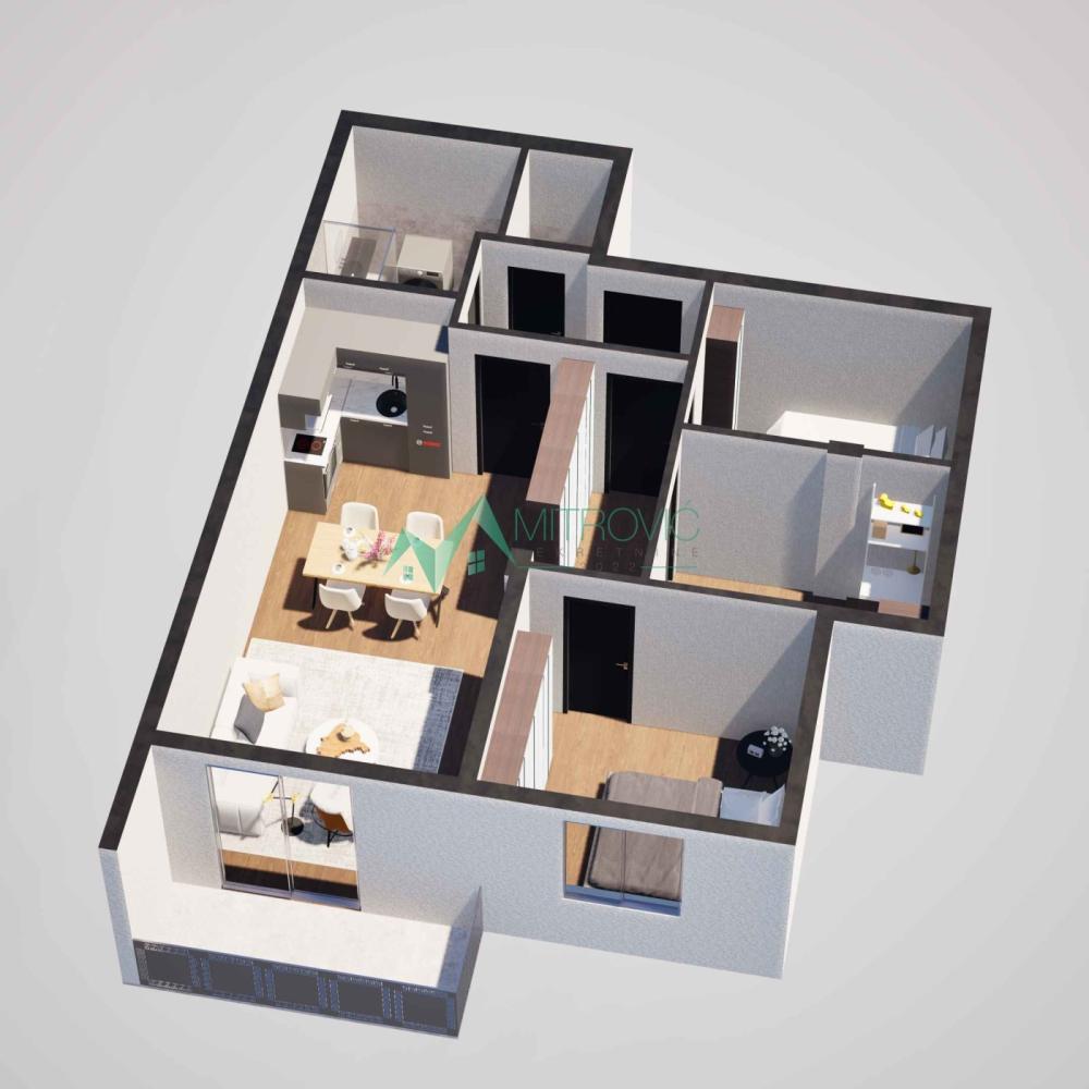 Slika 3 - Troiposoban stan na prodaju, 62m2, 108.755€