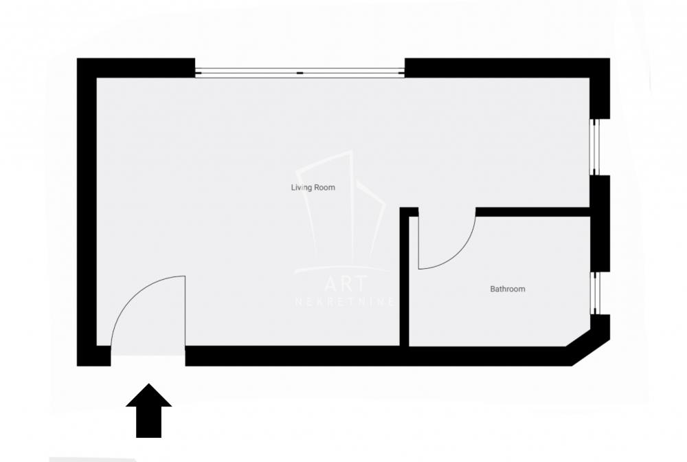 Slika 1 - Garibaldijeva,  Stan na prodaju, 20m2, 95.000€