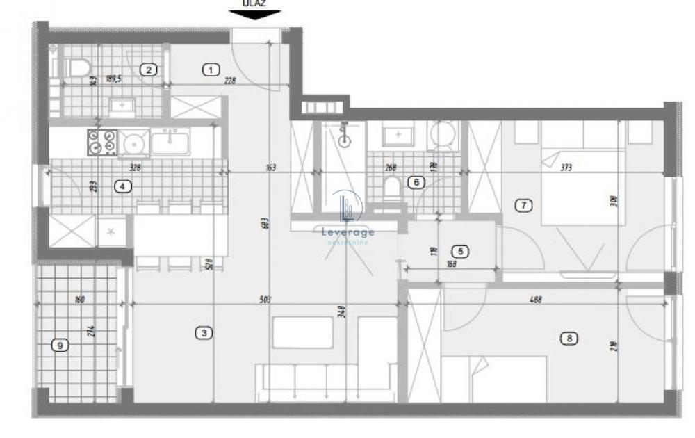 Slika 2 - Karpoševa, Dvoiposoban stan na prodaju, 65m2, 227.710€