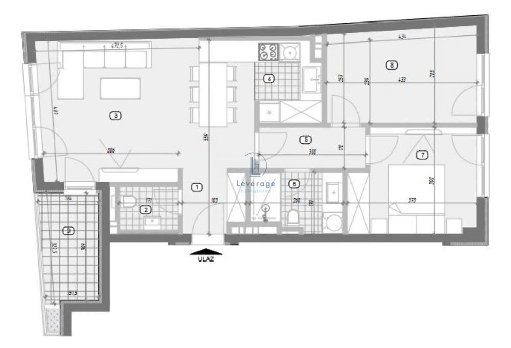 Slika 2 - Karpoševa, Dvoiposoban stan na prodaju, 67m2, 237.650€