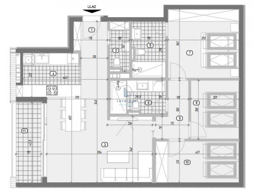 Slika 2 - Karpoševa, Troiposoban stan na prodaju, 89m2, 343.245€