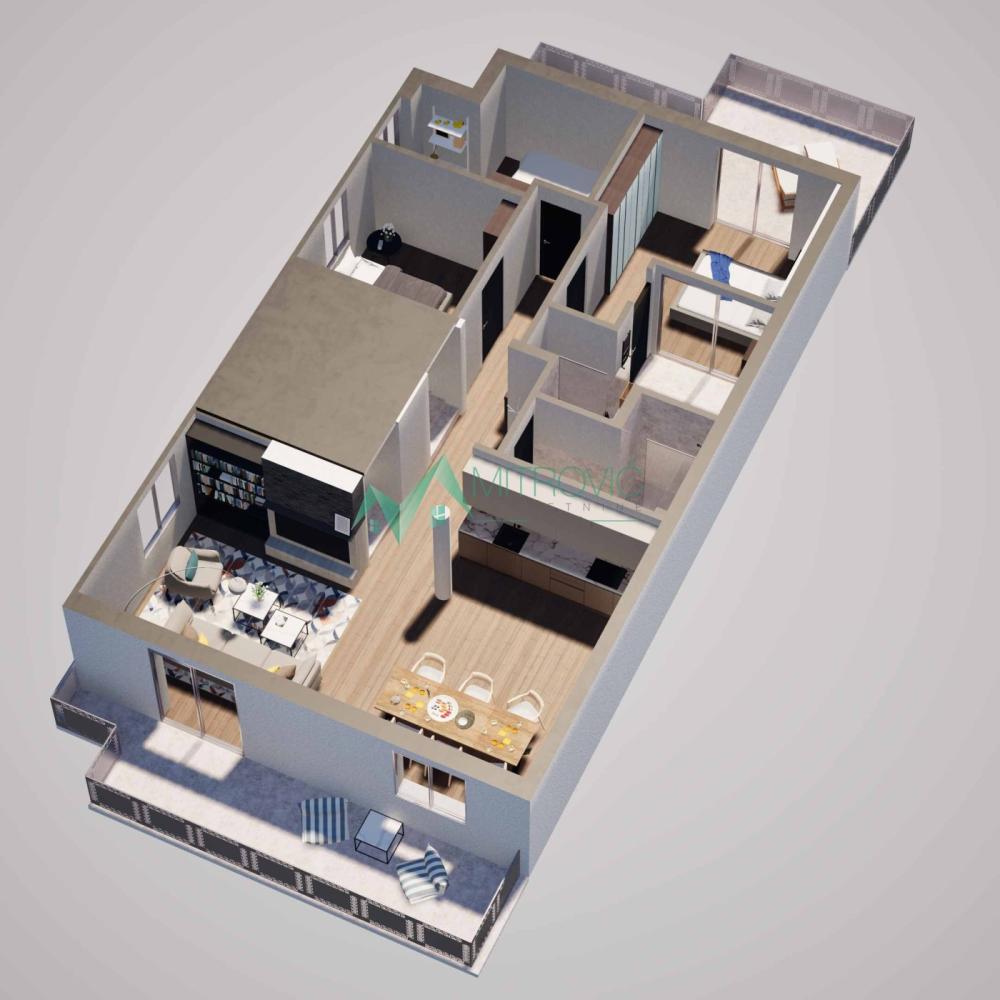 Slika 3 - Četvorosoban stan na prodaju, 90m2, 172.086€