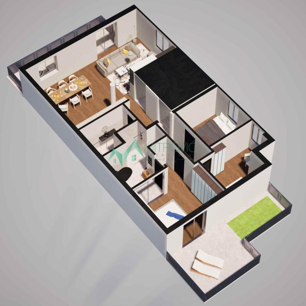 Slika 1 - Četvorosoban stan na prodaju, 90m2, 172.086€