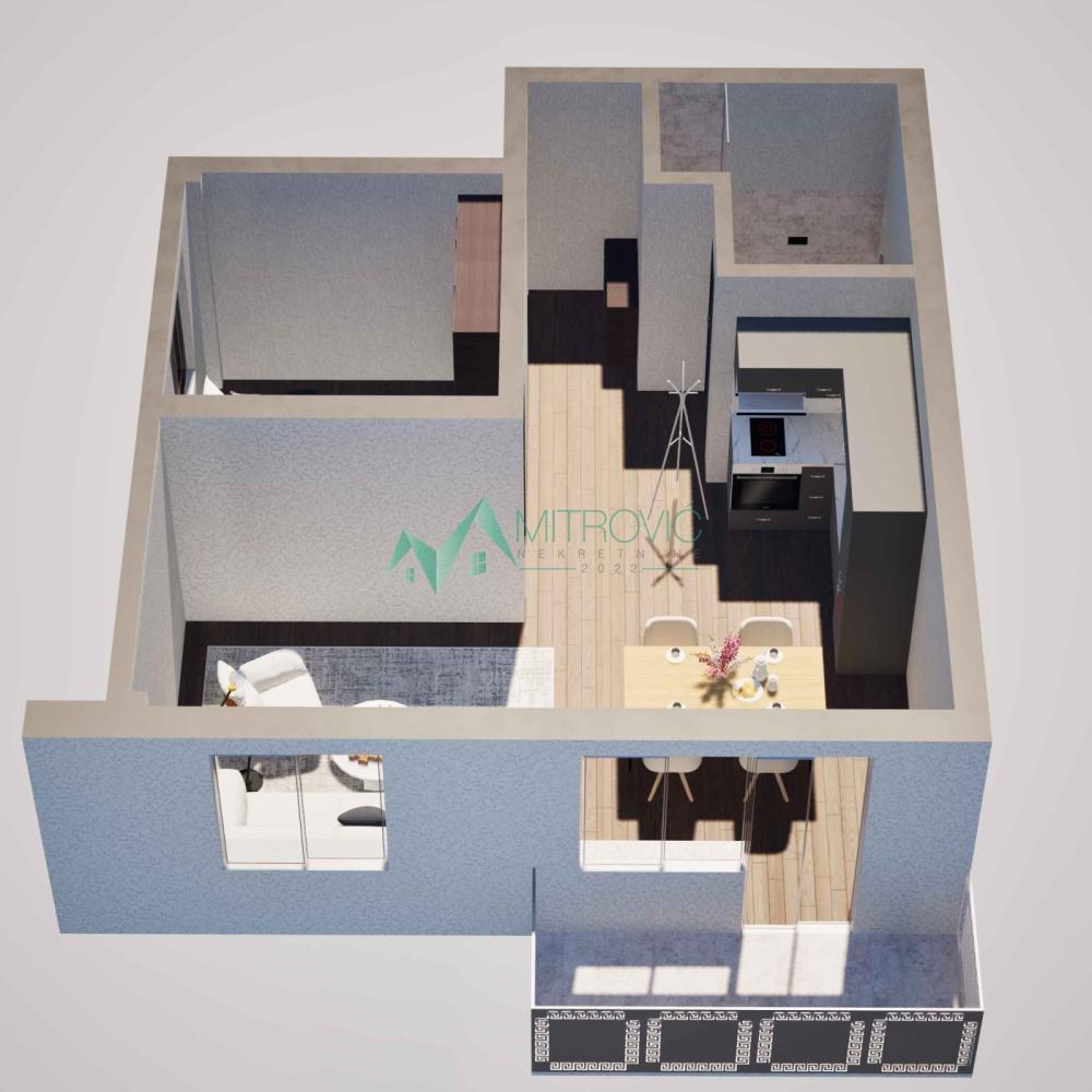 Slika 3 - Jednoiposoban stan na prodaju, 38m2, 58.665€