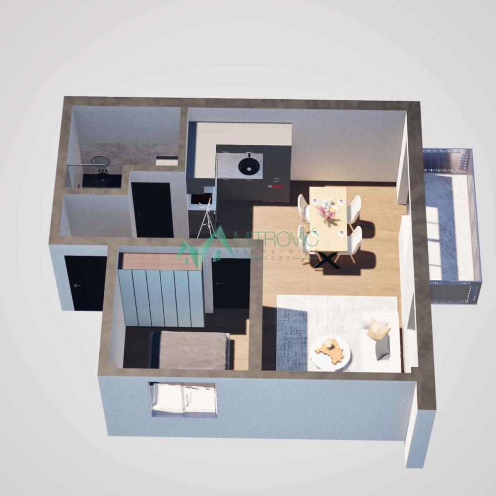 Slika 2 - Jednoiposoban stan na prodaju, 38m2, 58.665€