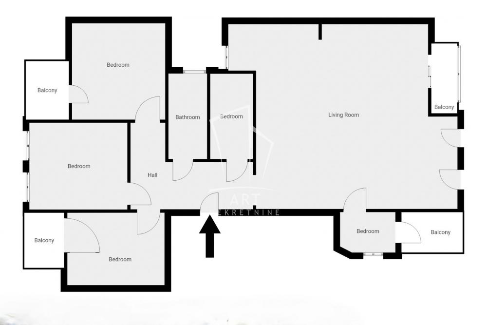 Slika 1 - Hadži-Đerina, Petosoban stan na prodaju, 104m2, 615.000€