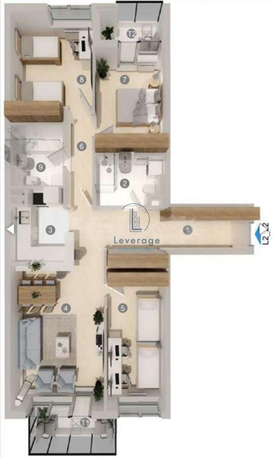 Slika 1 - Banatska, Četvorosoban stan na prodaju, 112m2, 318.700€