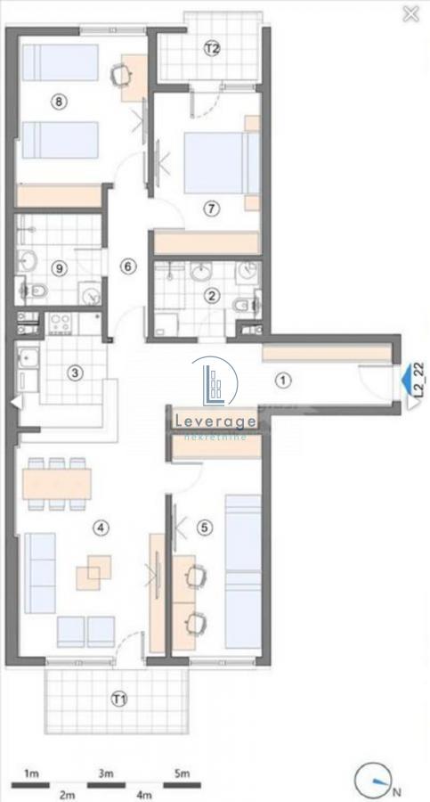 Slika 2 - Banatska, Četvorosoban stan na prodaju, 112m2, 318.700€