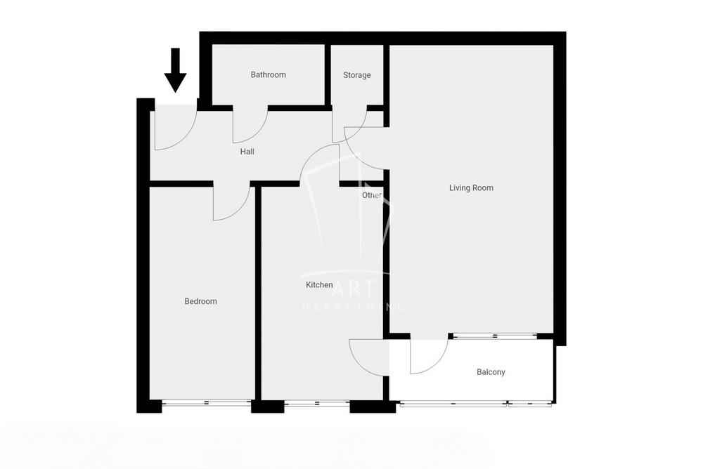 Slika 11 - Borska, Dvosoban stan na prodaju, 48m2, 137.000€