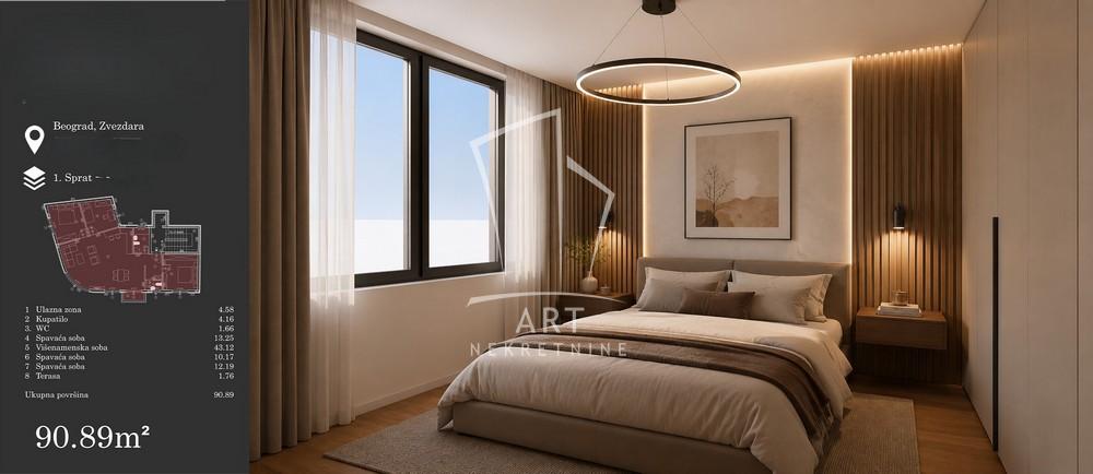 Slika 5 - Dr Velizara Kosanovića, Četvorosoban stan na prodaju, 91m2, 300.000€