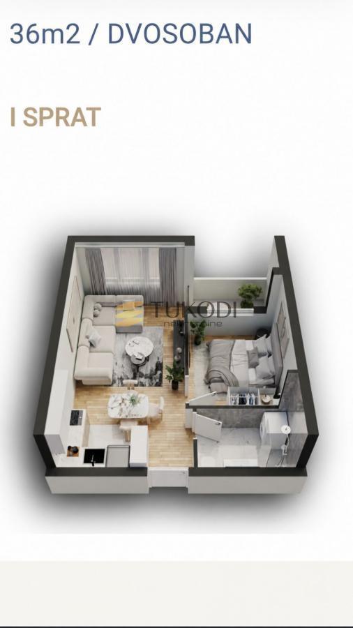 Glavna slika -Jednoiposoban stan na prodaju, 36m2, 115.000€