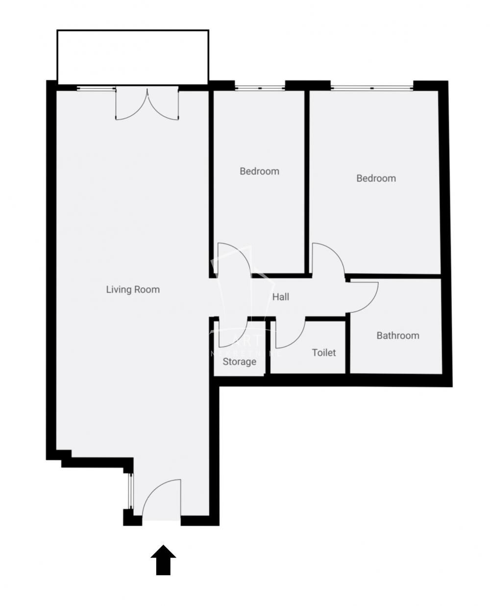 Slika 1 - Banjska, Trosoban stan na prodaju, 62m2, 305.500€